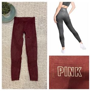 Pink Victoria’s Secret Seamless Contour Leggings Athletic Workout Yoga Tights